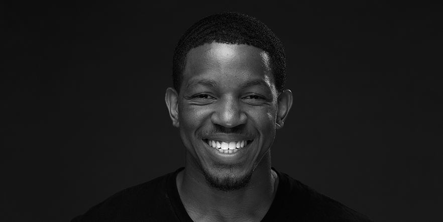 Young man smiling