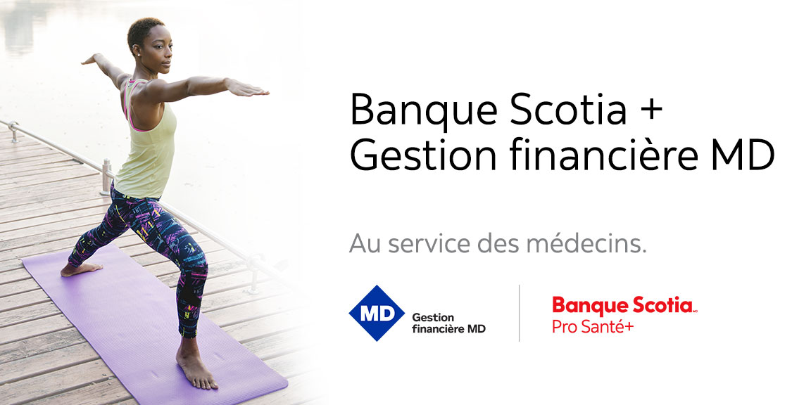 Logos Gestion financière MD et Banque Scotia Pro Santé+